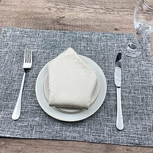 Weabetfu Cloth Placemats Set of 8 Heat Resistant Dining Table Place