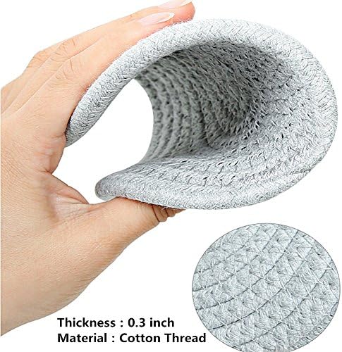 12-inch Round Place Mats, Cotton & Polyester Round Woven Place Mats