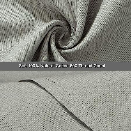 Dark Grey 1-Piece Flat Sheet Soft 100% Natural Cotton Flat Sheet 600