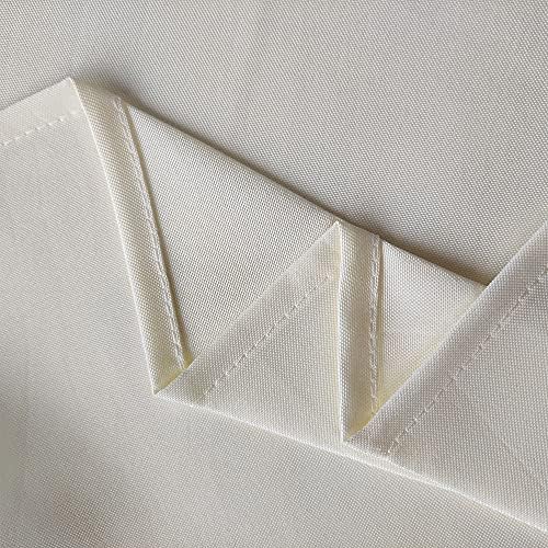 WedDecor Premium Quality Round Tablecloth Durable Fabric Table Cover