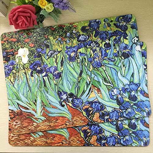 Cork Coaster, Insulation Oil Painting Table Mats for Dining/Kitchen