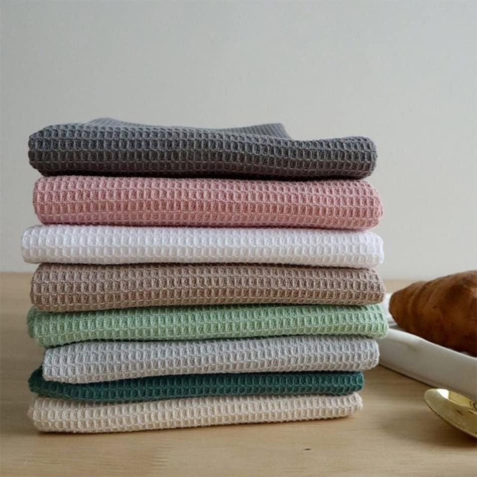 4 Pieces Waffle Weave Cotton Kitchen Towel,45x65cm Large Dinner Plate