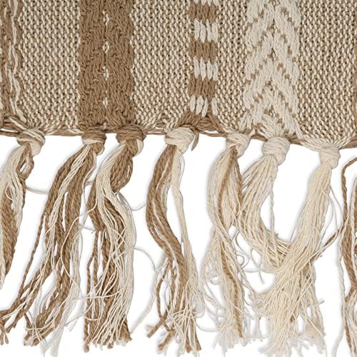 DII Farmhouse Braided Stripe Table Runner Collection, 15x72