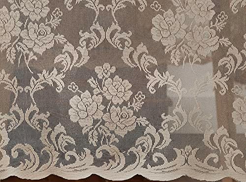 LinenZone 120 Inch Vintage Linen Round Tablecloth.