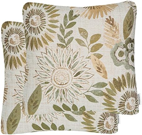 Mika Home Pack of 2 Decorative Throw Pillows Cases Cushion Cover for