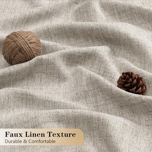 OVZME Extra Wide Curtains 120 Inches Long 2 Panels, Extra Long Light