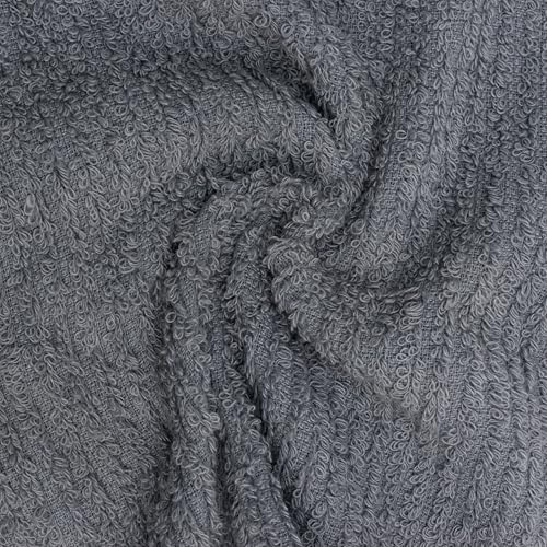 Textila Bar Mop Towels 12x12 Inch – White & Grey – Pack of 10 - Cotton