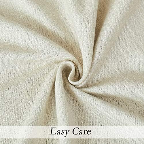 Beige Full Blackout Grommet Curtain for Bedroom with Liner