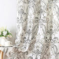 H.VERSAILTEX Linen Curtains for Bedroom Floral Curtains Grommet Rustic