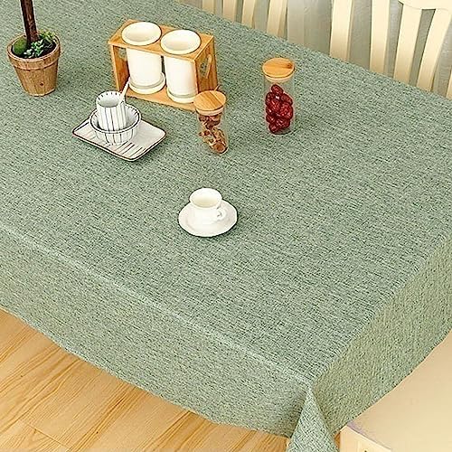 Faux Linen Tablecloths, Rectangular Tablecloth, Heavy Classic