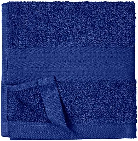 Amazon Basics Highly Absorbent Fast Drying 100% Cotton Washcloths for