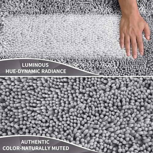 Yimobra Long Bathroom Rugs Runner 60x24 Inch, Extra Thick Soft