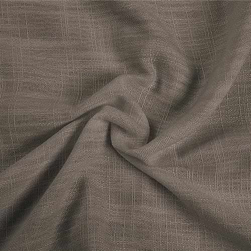 Drapifytex Antique Bronze Grommet Linen Curtain