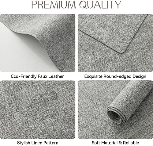 Romanstile Vinyl Placemats Set of 8 + Set of 12 - Heat Resistant Place