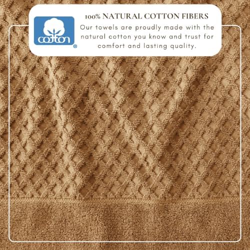 Great Bay Home Bath Towels - 100% Cotton 6 Piece Bath Sheet Set