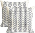 Decorative Throw Pillow Covers Set of 2 Blue pillow covers 18x18 inch