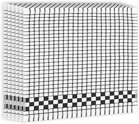 Fecido Classic Kitchen Dish Cloths with Hanging Loop (12 x 12 Inches)