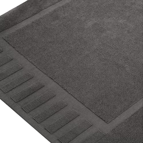 White Classic Luxury Charcoal Bath Mats 22x34, 2 Pack