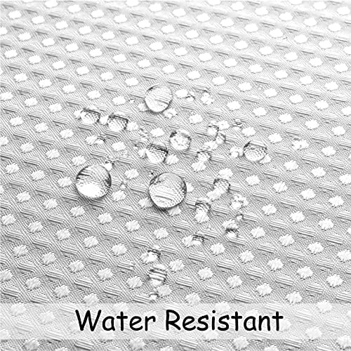 Central Park Grey Ombre Waffle Weave Shower Curtain with Grommets