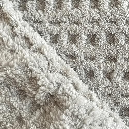 Waffle Weave King Fitted Sheet Deep Pocket 15" - Ultra Soft Textured