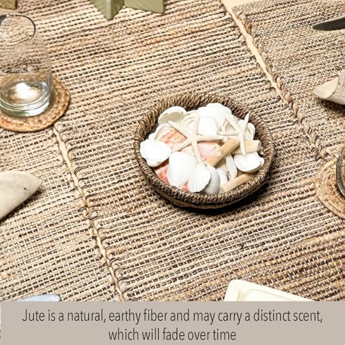 Chardin home Natural Jute Table Runner, 13x36 Inch