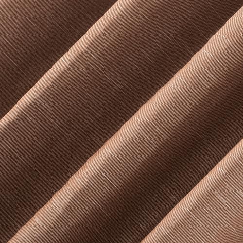 Archaeo Textured Linen Blend Grommet Top Curtain, 50" x 84", Pecan