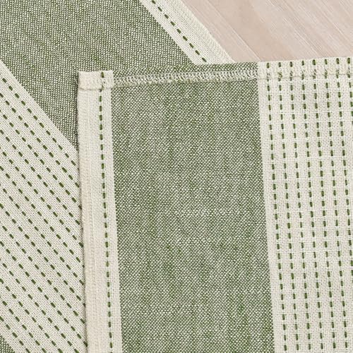 Artoid Mode Sage Green Farmhouse Rustic Table Runner, Seasonal Macrame