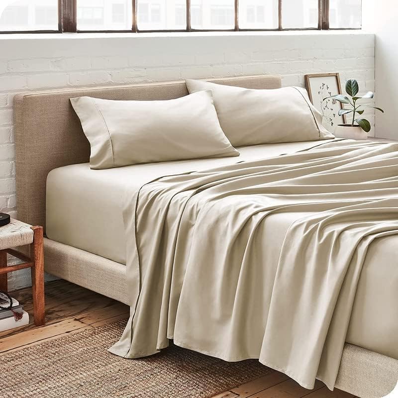Queen (92x102) 400 TC 100% Cotton Flat Sheet - Comfortable, Cooling