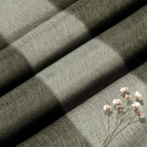 ChadMade Plain Woven Curtain Solid Energy Saving Privacy Curtain