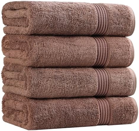 SUPERIOR Heritage Egyptian Cotton Bath Towel Set, Large Body Towels