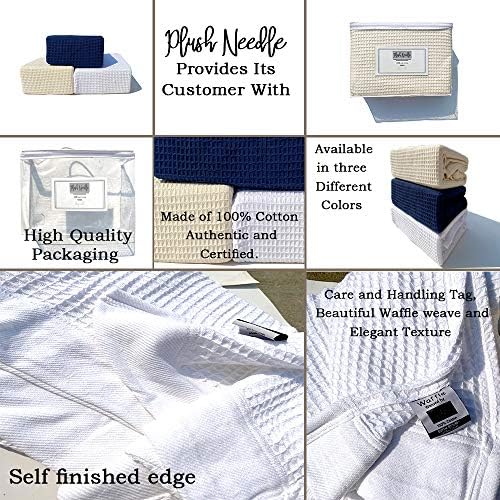 100% Soft Cotton Thermal Waffle Weave Throw Blankets - Size King