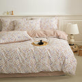 BISELINA Brushed Cotton Duvet Cover Queen Size – Soft Floral Bedding