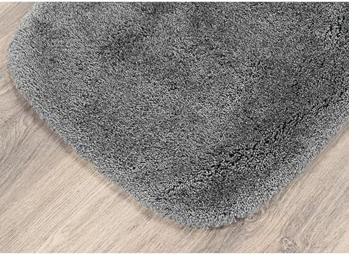 Garland Rug Finest Luxury Dark Gray 22 in. x 60 in. Ultra Plush