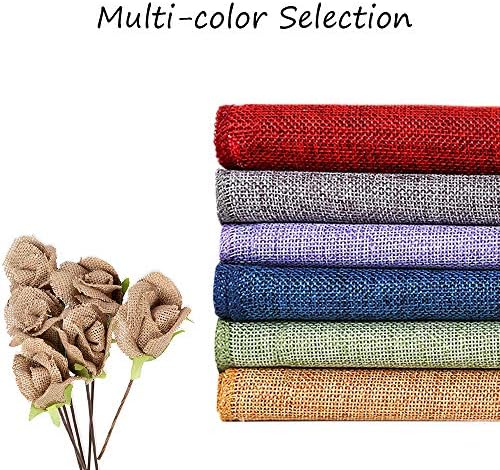 B-COOL Burlap Table Runner Gray Wedding Table Runners Roll Jute Fabric