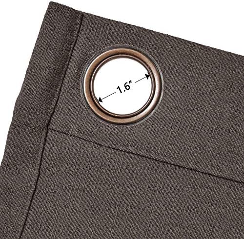 cololeaf 52 Inch Width by 96 Inch Length Natural Linen Blended Curtain