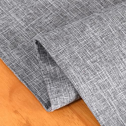 Burlap Farmhouse Cotton Linen Table Runner, Rustic Woven Solid Color
