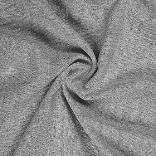 Drapifytex Gray Texture Curtains for Living Room and Bedroom Pinch