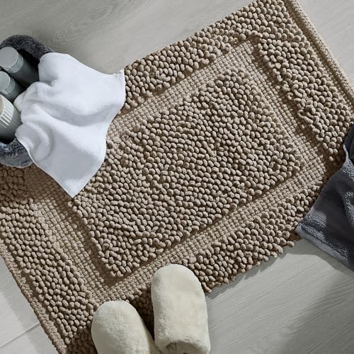Jean Pierre New York 100% Chenille Cotton Skid Resistant Plush Bath