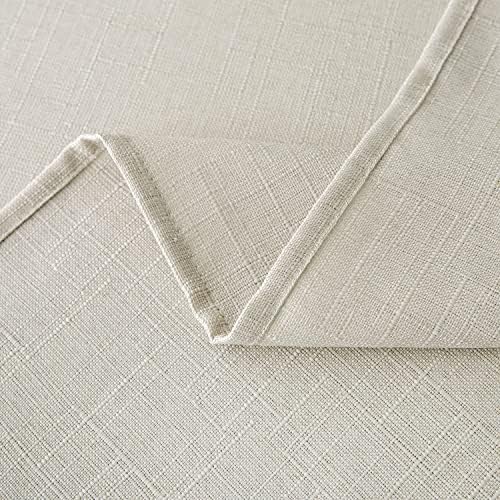 NLMUVW Linen Tablecloth for Rectangle Table 120 Inch, Textured Table