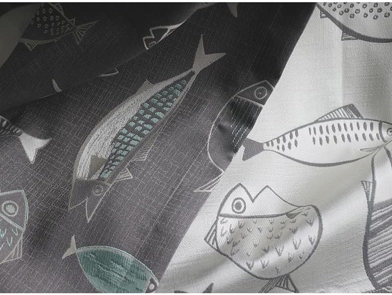 80% Blackout Gray Curtains & Drapes for Bedroom - Farmhouse Curtains
