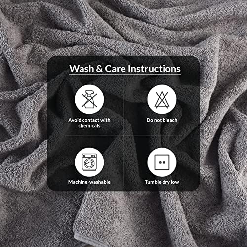 Infinitee Xclusives Grey Luxury Towel Set - 4 Bath Towels