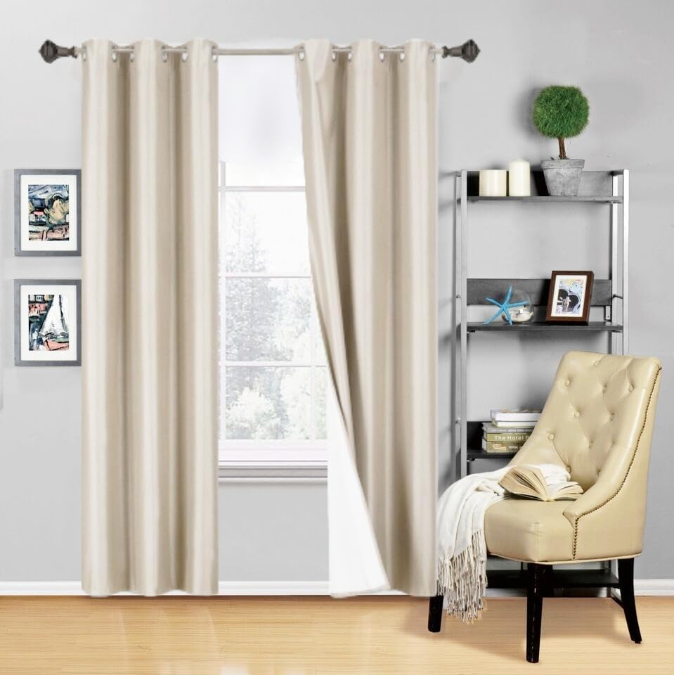 Blackout 100% Room Darkening Guarantee Insulated Lined Thermal Window