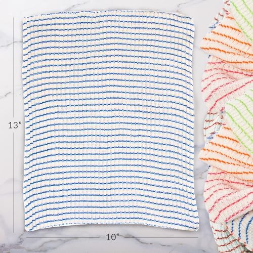 Kitchen Dish Cloths, Set of 12 Assorted Dishcloths for Washing Dishes