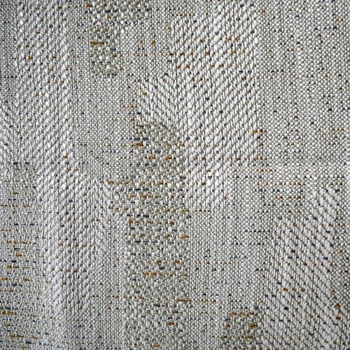 Taupe Geometric Pattern Curtains 96 Inch Farmhouse Curtain Back Tab
