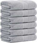 Aibaser Viscose from Bamboo and Cotton Bath Towels Set of 6-27x54 Inch