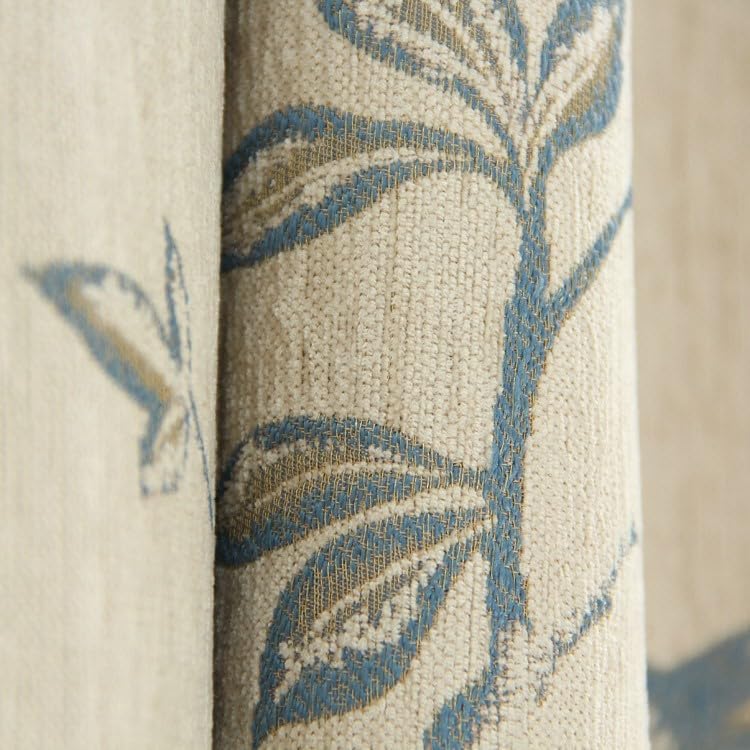 Jacquard Curtains Blackout Curtains for Bedroom 72 Inches Long,Back