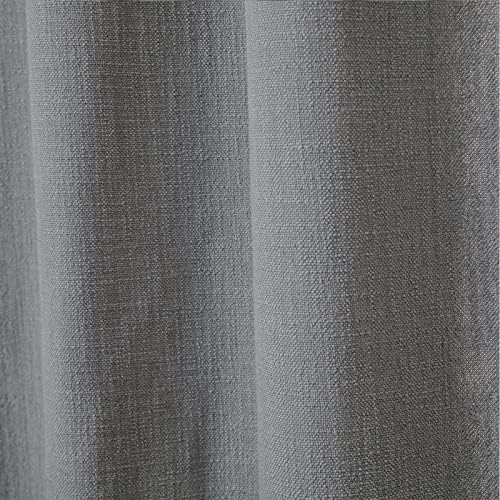ChadMade Back Tab Pinch Pleat Linen Curtain, 100 W x 108 L Inches Room