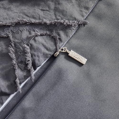 Hearth & Harbor Boho Duvet Cover Twin - Boho Bedding Grey Duvet Cover