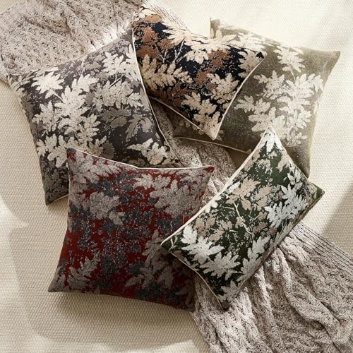 Warmstar Vintage Leaf Print Throw Pillow Cover 18x18 Set of 2,Neutral