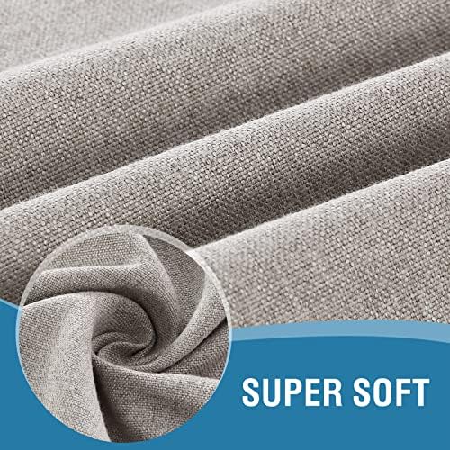 H.VERSAILTEX Linen Textured Tablecloth 60 x 102 Waterproof Decorative